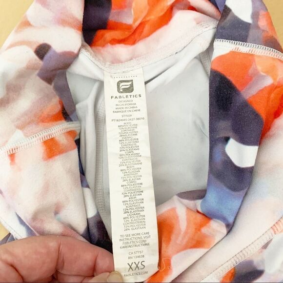 FABLETICS Stella High Rise Leggings Daydream Mesh Floral - Picture 8 of 13